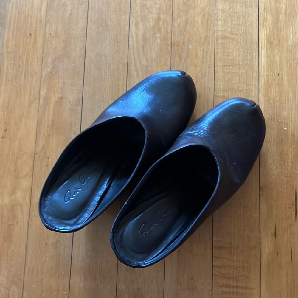 Rick Owens Leather Mules